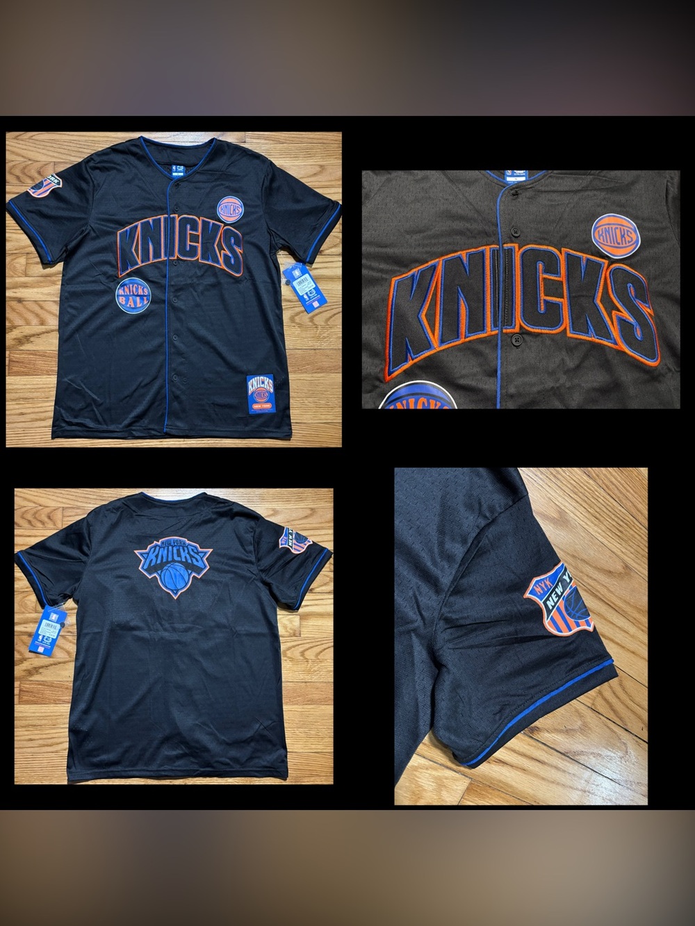 New York Knicks NBA mesh baseball jersey BY ULTRA GAME Men’s sz NEW!